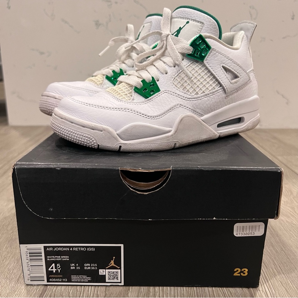 Air Jordan 4 Metallic Green GS